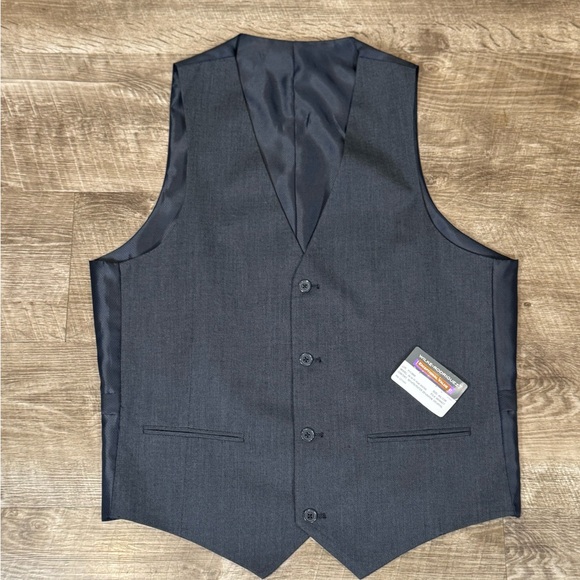 NWT WILKE RODRIGUEZ MENS MODERN FIT GREY 3 PIECE SUIT 40L 33x32 - Picture 10 of 16